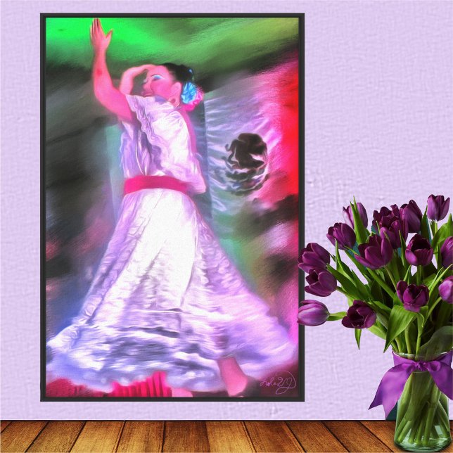 Mexican Dancer 0175 Canvas Art Print (Skapare uppladdad)