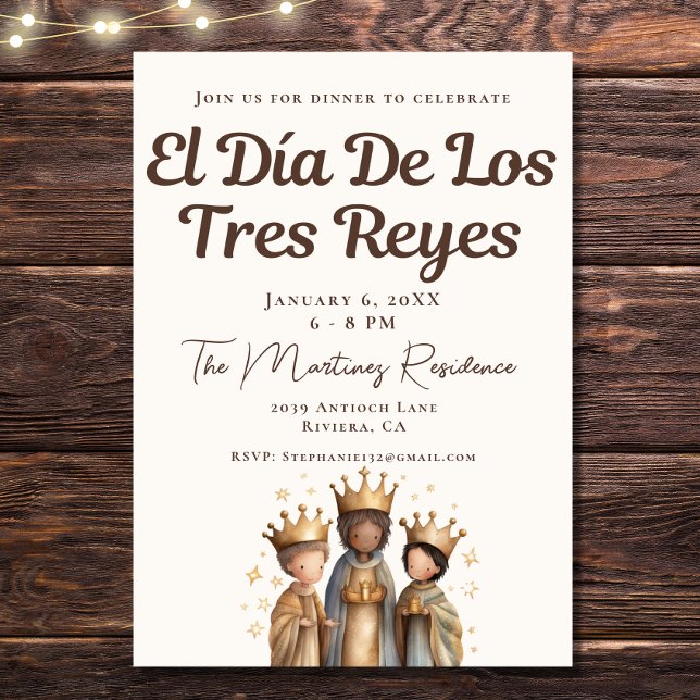 Mexican El Día De Los Tres Reyes Middag Inbjudningar (Skapare uppladdad)