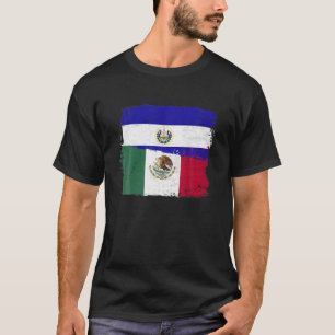 MEXICAN El Salvador Flagga Halvmexikanska El Salva T Shirt