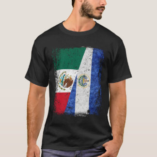 MEXICAN El Salvador Flagga Halvmexikanska El Salva T Shirt