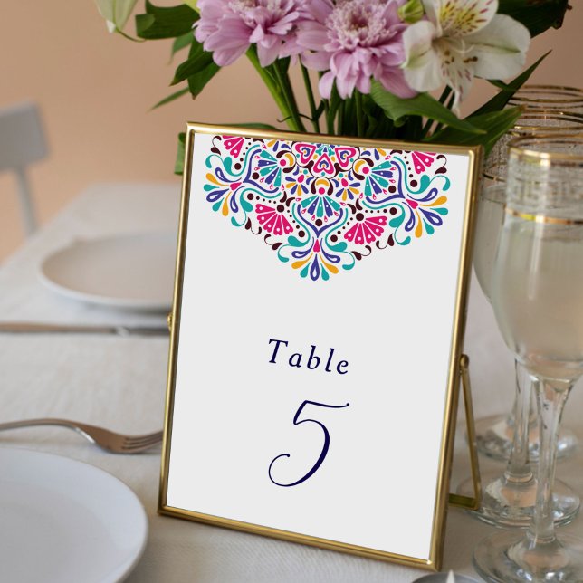Mexican Fiesta Rainbow Wedding Tabletop Sign (Skapare uppladdad)