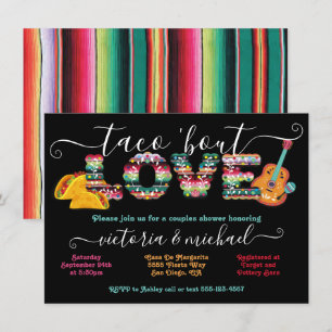 Mexican Fiesta Taco'bout Love parbröllopsinbjudan Inbjudningar