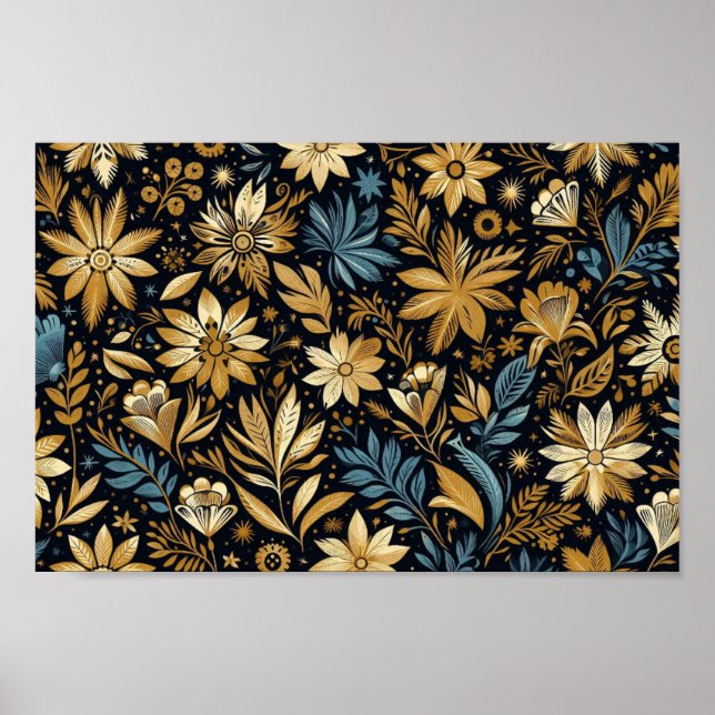 Mexican Floral Art Poster (Framsidan)