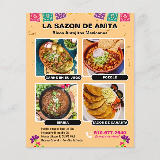 Mexican Food Flyer Street Food (Framsidan)
