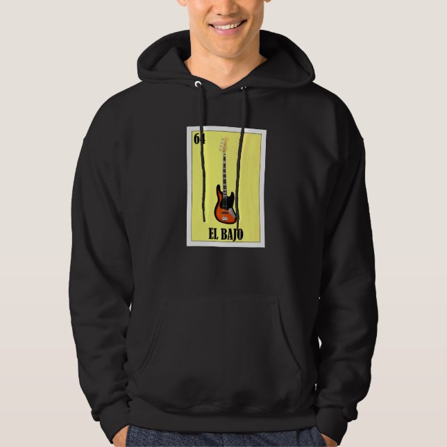 Mexican för musiker  El Bajo Hoodie (Framsida)