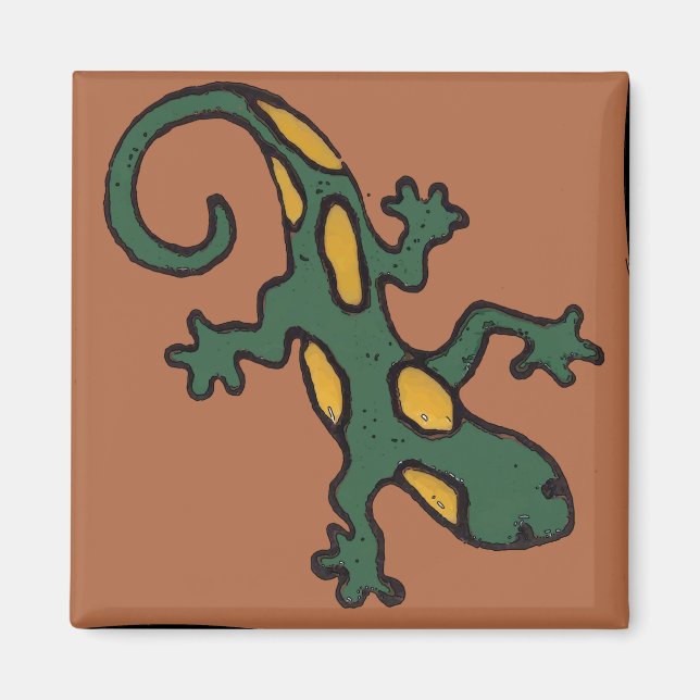 Mexican Gecko Tile Magnet (Framsidan)