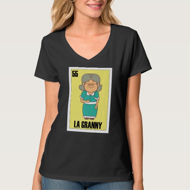 Mexican Grandma La Granny T Shirt (Framsida)