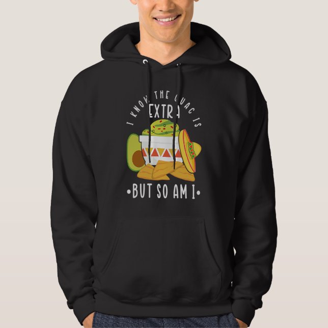 Mexican Guacamole Avocado Cinco De Mayo Hoodie (Framsida)