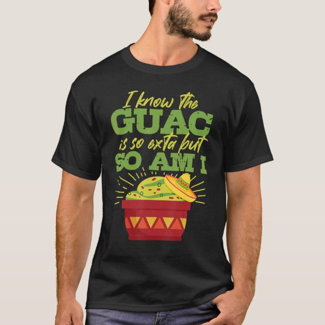 Mexican Guacamole Avocado Cinco De Mayo T Shirt (Framsida)