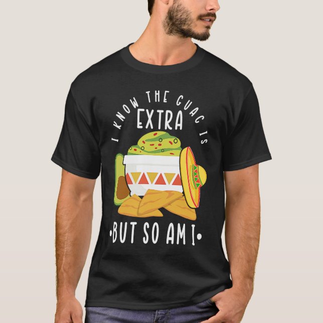 Mexican Guacamole Avocado Cinco De Mayo T Shirt (Framsida)
