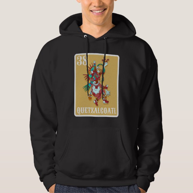Mexican Lottery Quetzalcoatl Aztec Gods Mexico The Hoodie (Framsida)