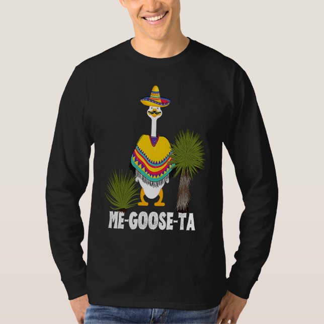 Mexican  ME GOOSE TA Me Gusta pun T Shirt (Framsida)