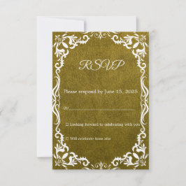 Mexican Papel Picado Wedding RSVP Card OSA Kort