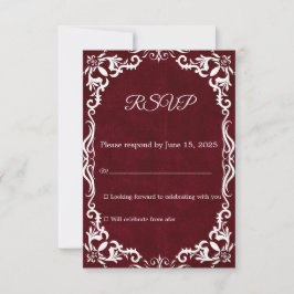 Mexican Papel Picado Wedding RSVP Card OSA Kort