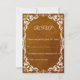 Mexican Papel Picado Wedding RSVP Card OSA Kort
