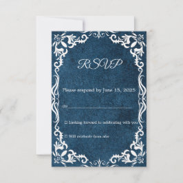 Mexican Papel Picado Wedding RSVP Card OSA Kort