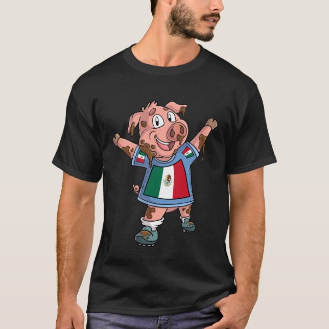 Mexican pig fan t shirt (Framsida)