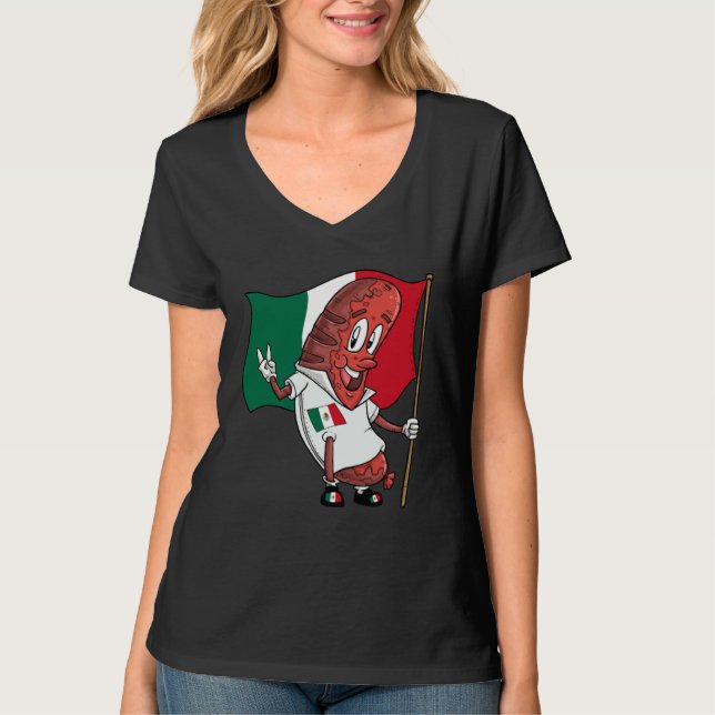Mexican Pork Roasting Sausage T Shirt (Framsida)