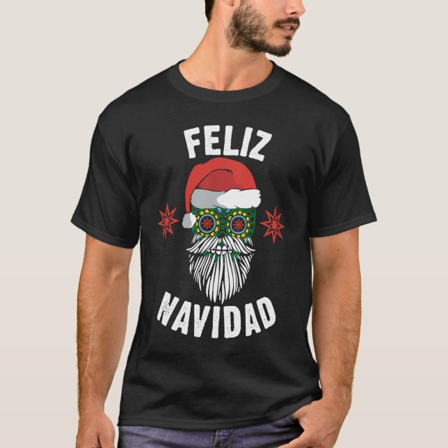 Mexican Santa Feliz Navidad Hett jul Sugar Sk T Shirt (Framsida)