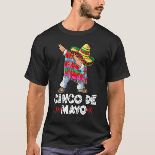 Mexican Sombrero Cinco Dabbing Dab De Poncho Mayo T Shirt