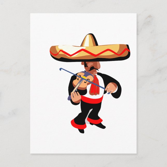 mexican violin Player Vykort (Framsida)