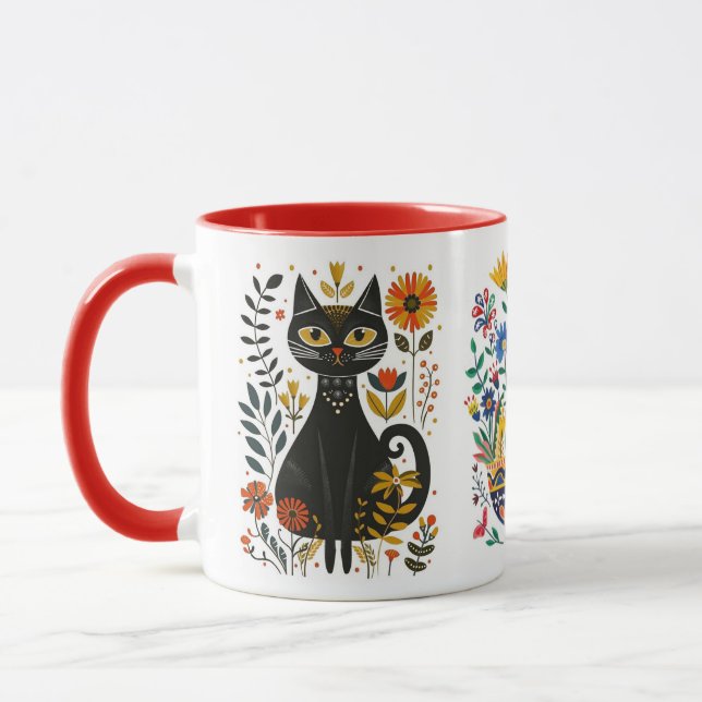 Mexicana Cats and Bouquet, Mugg (Vänster)