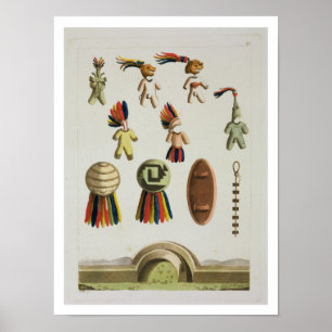 Mexicansk ärmar (färglithoen) poster