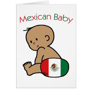 Mexicansk baby hälsningskort