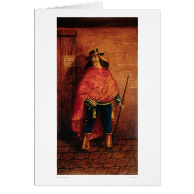 Mexicansk bandit Joaquin Murieta (0076A) Hälsningskort (Framsidan)