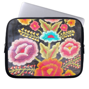 Mexicansk broderidesign laptop sleeve