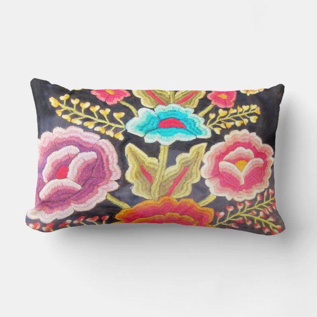 Mexicansk broderidesign lumbarkudde (Framsida)