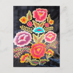 Mexicansk broderidesign vykort