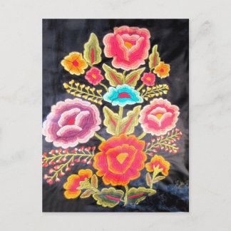 Mexicansk broderidesign vykort