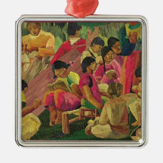 Mexicansk byplats julgransprydnad metall (Framsidan)