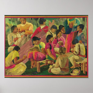 Mexicansk byplats poster
