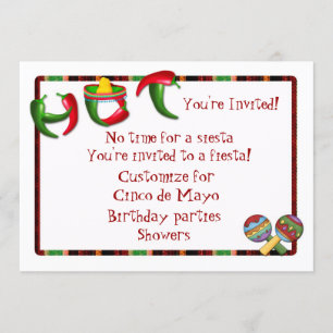 Mexicansk ChilipepparFiesta Inbjudningar