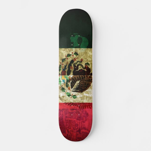 Mexicansk choloskateboard skateboard bräda 20,5 cm (Framsida)