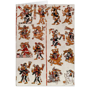 Mexicansk codex hälsningskort