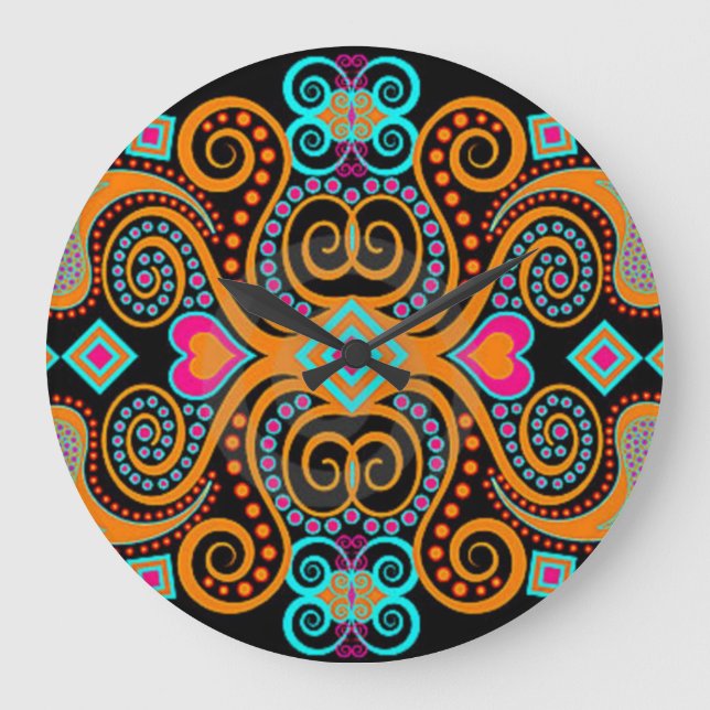 Mexicansk design stor klocka (Framsida)