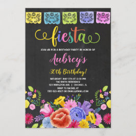 Mexicansk fiestafödelsedagsfest inbjudningar