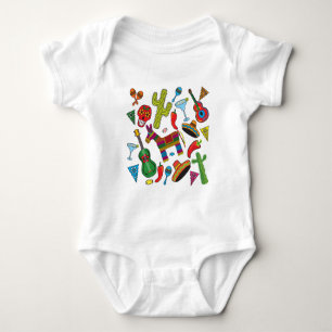 Mexicansk Fiestapartybilder Tee Shirt