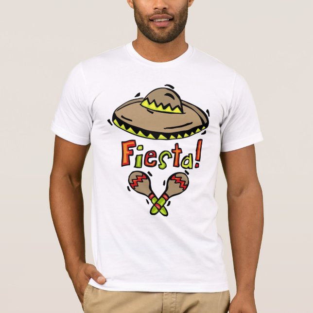 Mexicansk Fiestat-skjorta T Shirt (Framsida)
