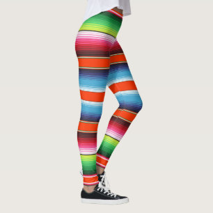 Mexicansk filt för traditionell spansk Serape Leggings