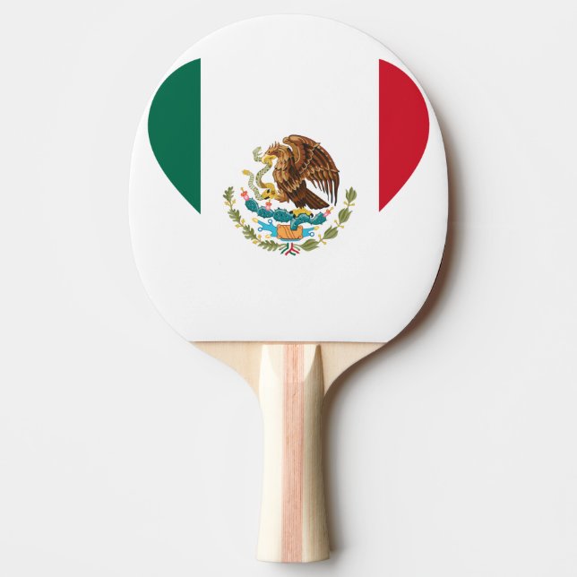Mexicansk flagga pingisracket (Framsidan)