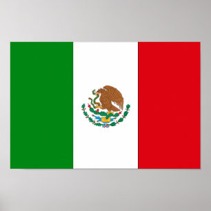 Mexicansk flagga poster