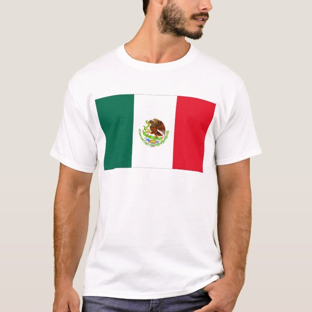Mexicansk flagga tee shirt (Framsida)