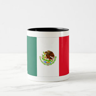 Mexicansk flagga Två-Tonad mugg