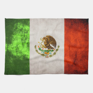 Mexicansk flaggahandduk 16" x 24", kökshandduk