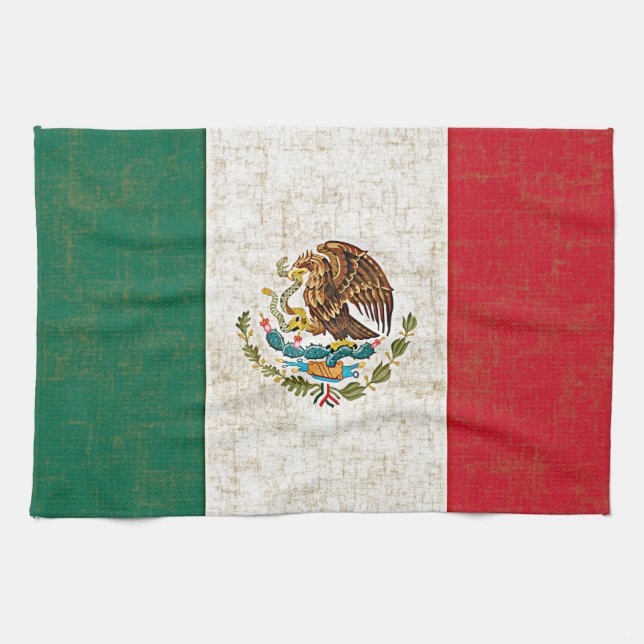 MEXICANSK FLAGGAkökshandduk Kökshandduk (Horisontell)