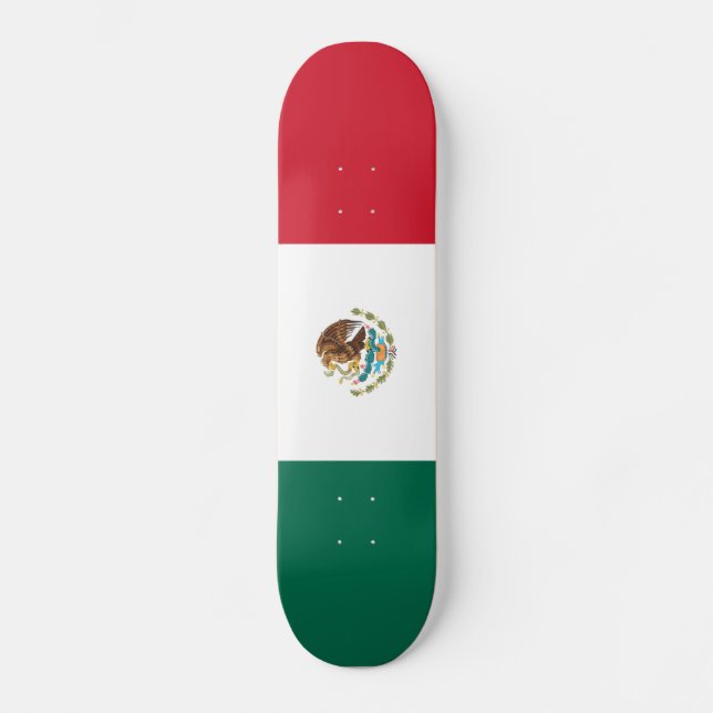 Mexicansk flaggaSkateboard Old School Skateboard Bräda 21,6 Cm (Framsida)